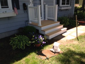 stairs landing and railings hingham handyman